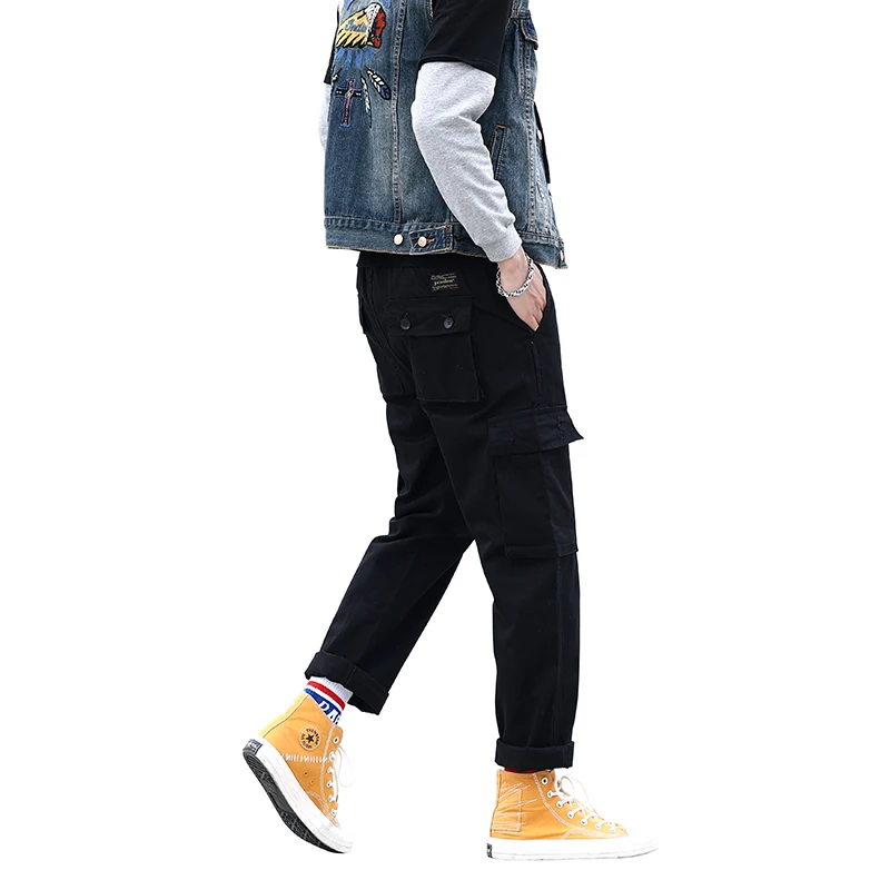 

Fashion Streetwear Men Jeans Casual Pants Japanese Style Multi Pockets Cargo Pants homme Military Pants hombre Hip Hop Trousers