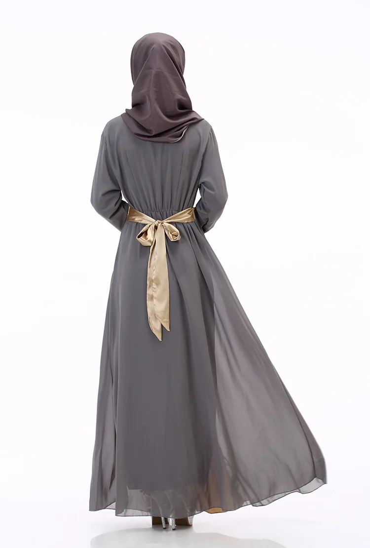 2016 Аппликации Новый Jilbabs и Абаи s кафтан арабских одежды Абаи Турции на Ближнем Востоке мусульманских женское платье Модные Большой размеры