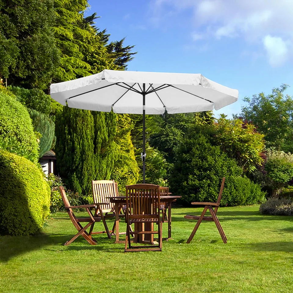 Yescom 10ft 8 Rib Outdoor Patio Umbrella Market Valance Crank Handle Tilt Pool Aliexpress