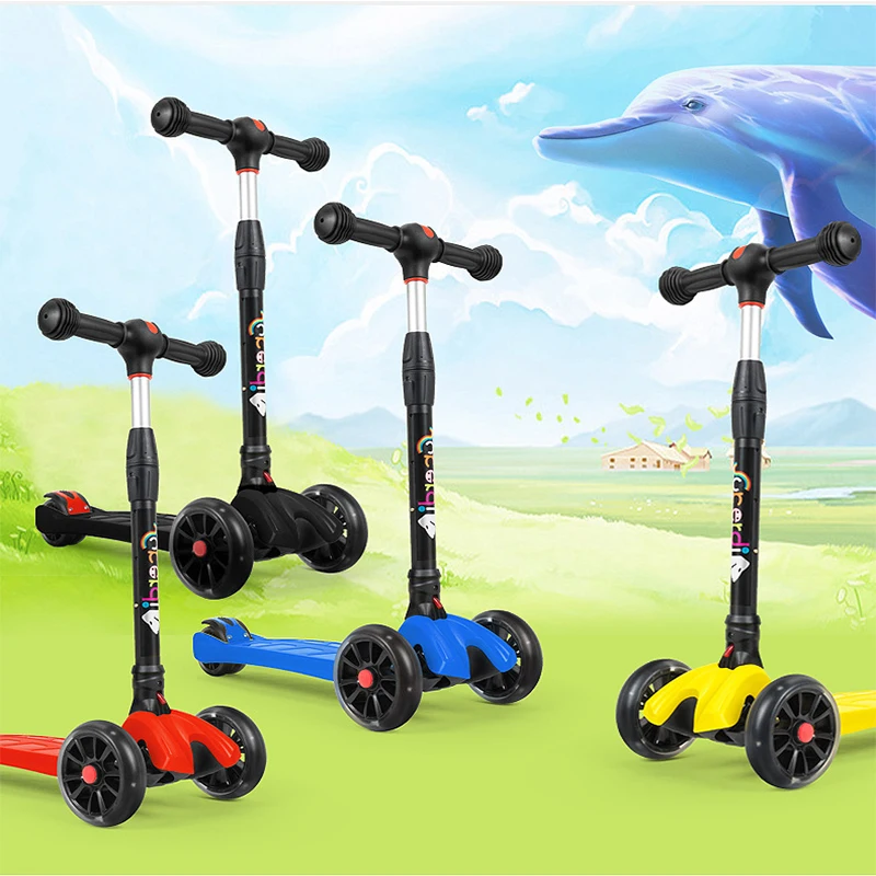 Baby Walker with wheels Children's scooters Baby three wheels folding