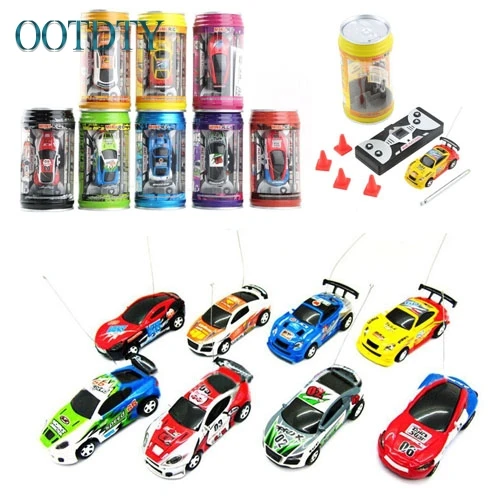 Mini Rc Car,1 Set Micro Remote Control Car With Roadblocks Coke Cans Design  Creative Simulation Racing Car Toy Kids Gift Fk