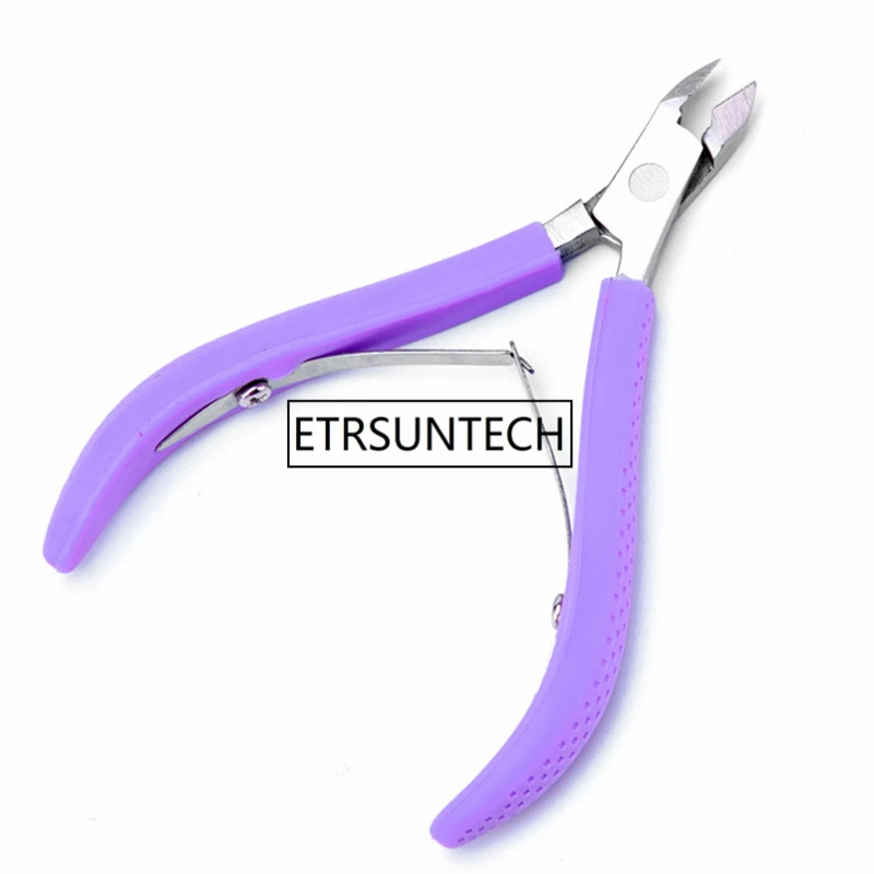 Mulheres da Arte do Unha de Aço Inoxidável Cuticle Nipper Clipper Manicure Alicate Cortador Ferramenta Unha Cutícula Tesoura F1680 10 Tesouras da cutícula