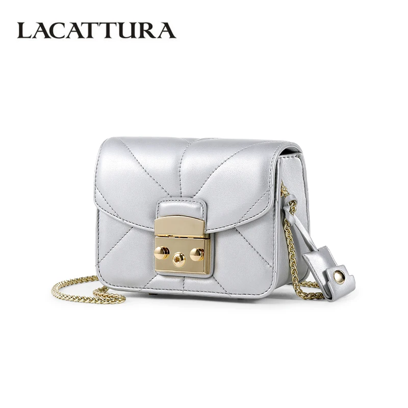 

LACATTURA New 2019 Fashion Women Shoulder Bag Luxury Small Handbag Chain Flap Bags Designer Messenger Bags Crossbody for Lady