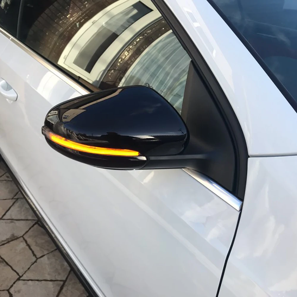 Light para vw Fumado Levou Dinâmica Seqüencial Espelho Lateral Turn Signal Blinker Indicator Golf Gti 6 Mk6 R32 2008- 2020 Touran 11-14 9 Cheap Espelho e capas