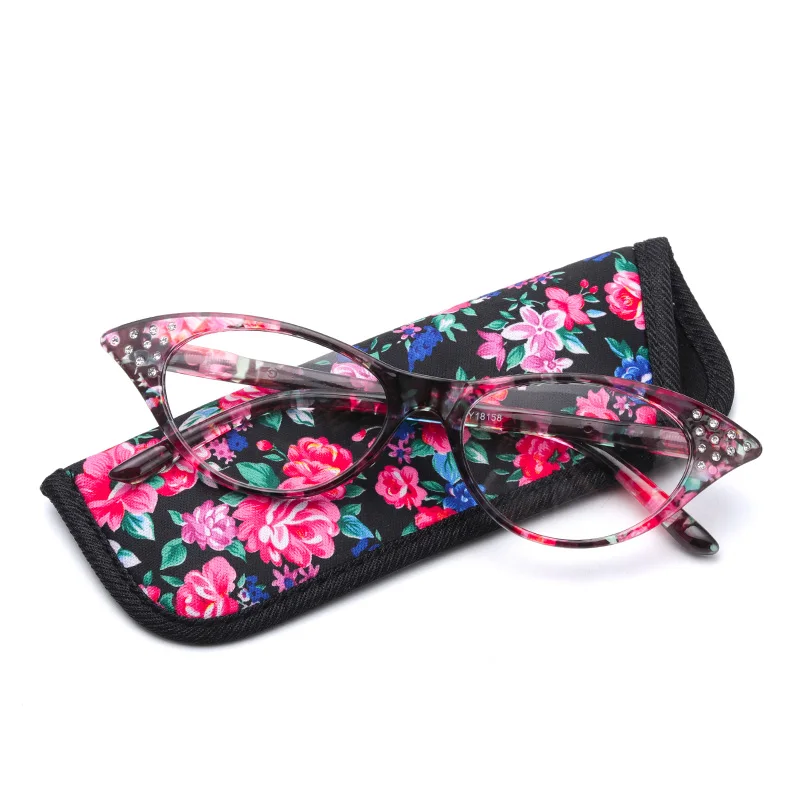 

Cat eye reading glasses women fashion high quality brands glasses diopter #RD8158