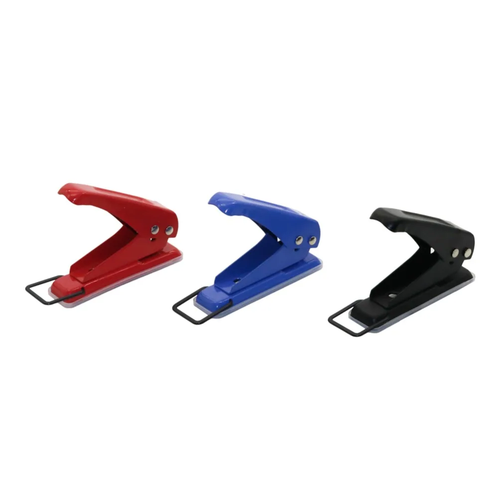 

3 Colors Portable Single Hole Puncher Aperture 6mm Coil book Punch tool Compact and Practical Office stationery