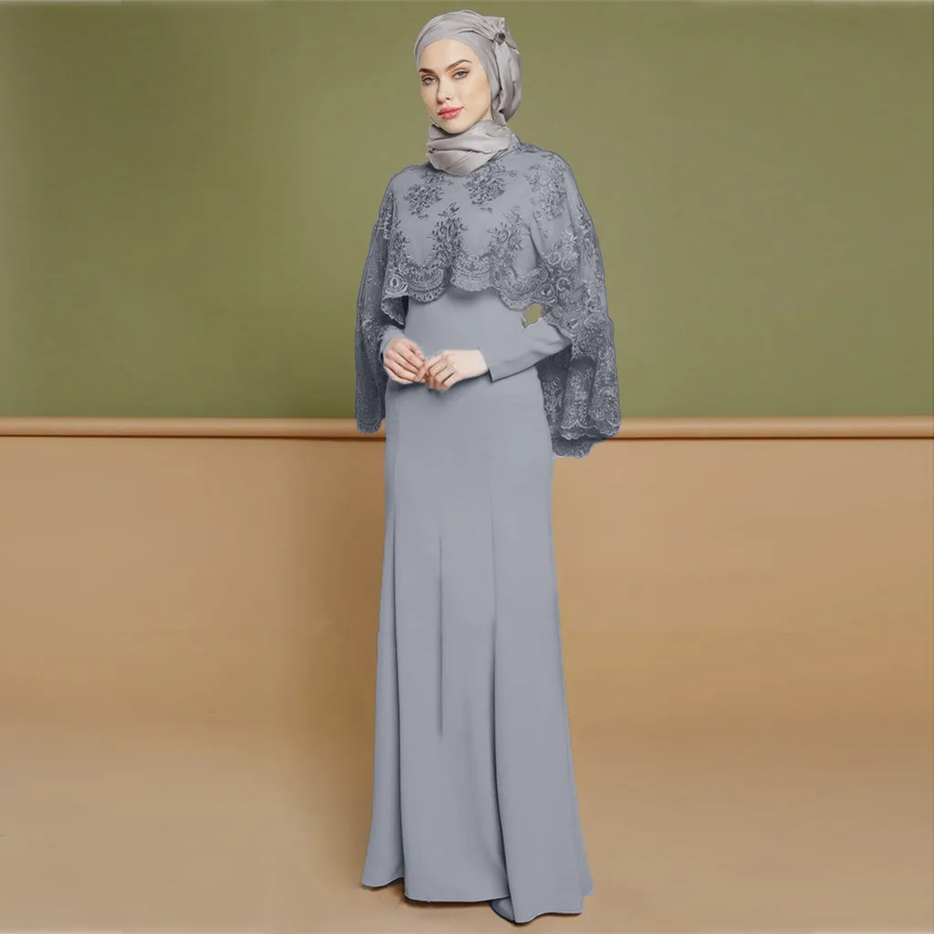 Длинное платье кардиган с цветочной вышивкой Abaya 4 10|Мусульманская одежда| |