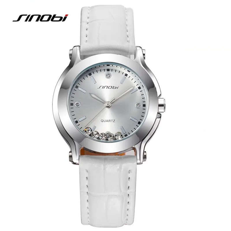 

SINOBI Diamonds Quartz-Watch Luxury Brand Watches Women Colorful Fashion Ladies Watches Waterproof Reloj Mujer Clock AB2136