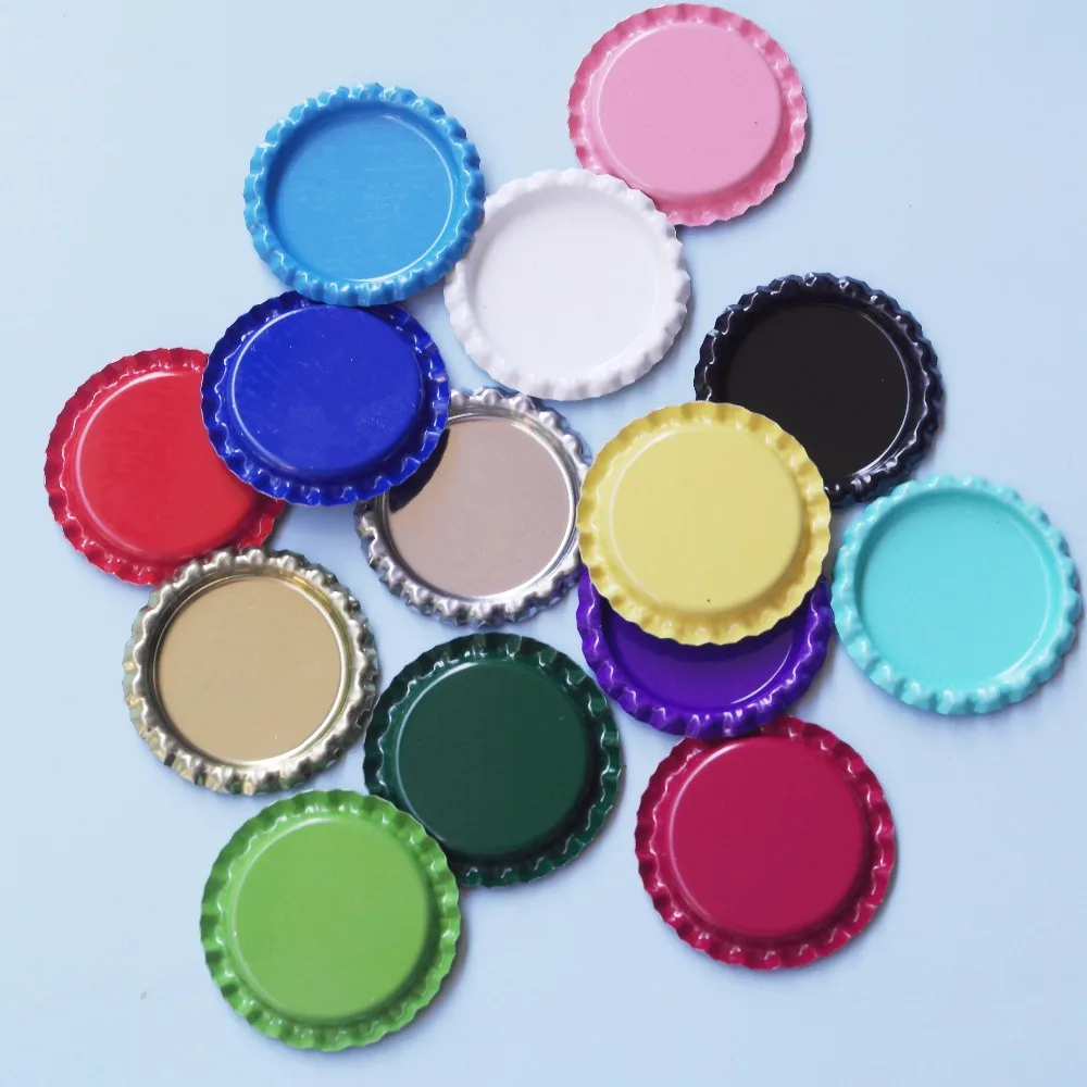 

Hot Sell 4000pcs Flattened Bottle Caps For DIY Crafts Hair bows,Pendants Accessories,Mixed 12 Colors,By DHL Free Shipping