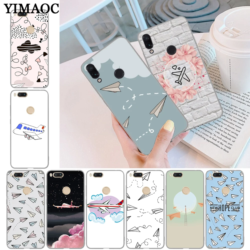 

YIMAOC Cartoon Air Plane Custom Photo Soft Silicone Case for Xiaomi Redmi Note 4 4A 4X 5 Plus 5A Prime 6 Pro 6A S2 7