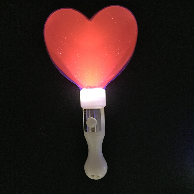 Costume Leds 100pcs/lot Glow Love Stick Led Flash Wand Light Heart