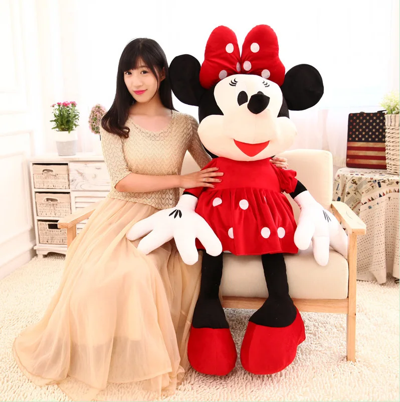 3 цвета мягкая плюшевая игрушка Микки Маус Минни 38 90 см|plush toys|toy softmickey mouse minnie |