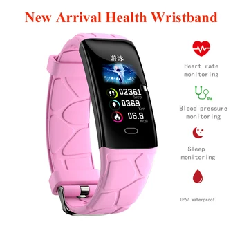 

Smart Band 0.96"IPS Color Screen Heart Rate Monitor All Day Watch Pedometer Fitness Tracker Sport Smart Wristband Bracelet Lady