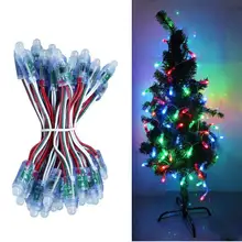 50 шт WS2811 RGB полный Цвет 12 мм Пиксели цифровой адресный светодиодный строки DC 5 V 12 мм WS2811 светодиодный модуль