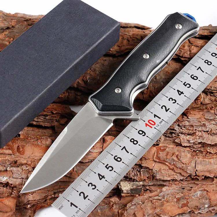 

Tactical 56-58HRC High Hardness D2 Blade Thick Steel Sheet + G10 Handle Folding Knife Camping Hunting Survival EDC Tool