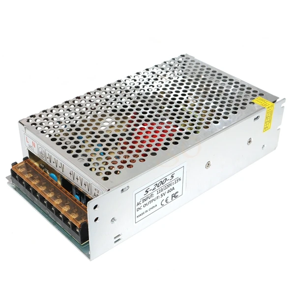 

DC5V 200W 40A Switching Power Supply Transformer driver for LED strip display block power Dual Output DC 5V for CCTV camera