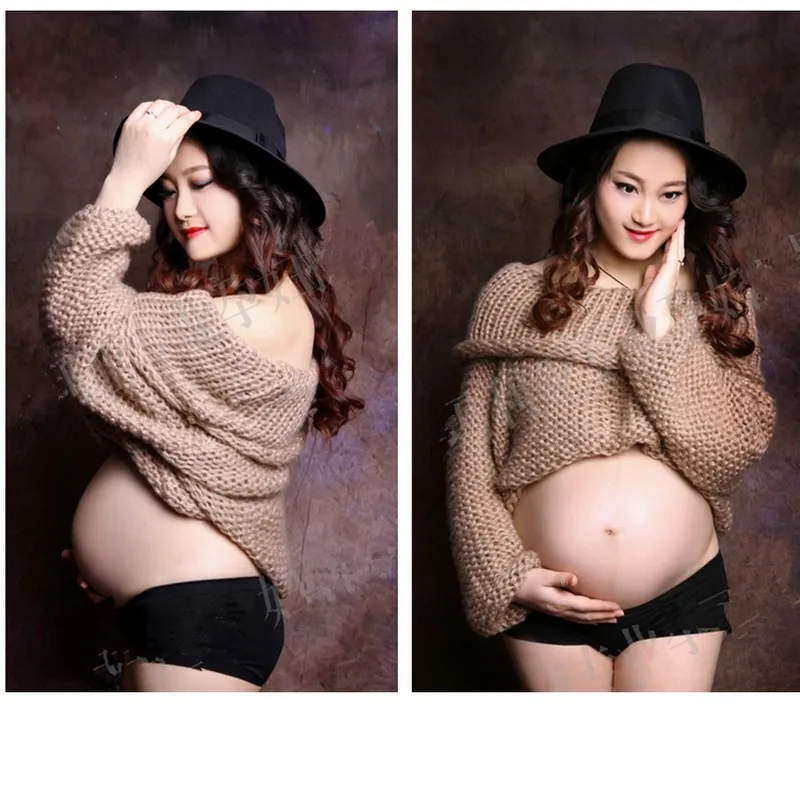 

2016 Winter and Autumn Maternity Photography Props / woolen Maternity clothes + hats and pants Free shipping
