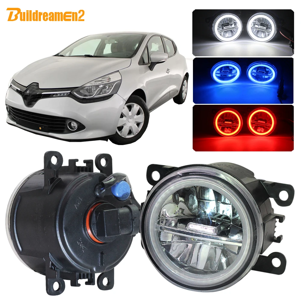 

Buildreamen2 Car Accessories 4000LM LED Bulb H11 Fog Light Angel Eye Daytime Running Light DRL 12V For Renault Clio IV 2012-2019