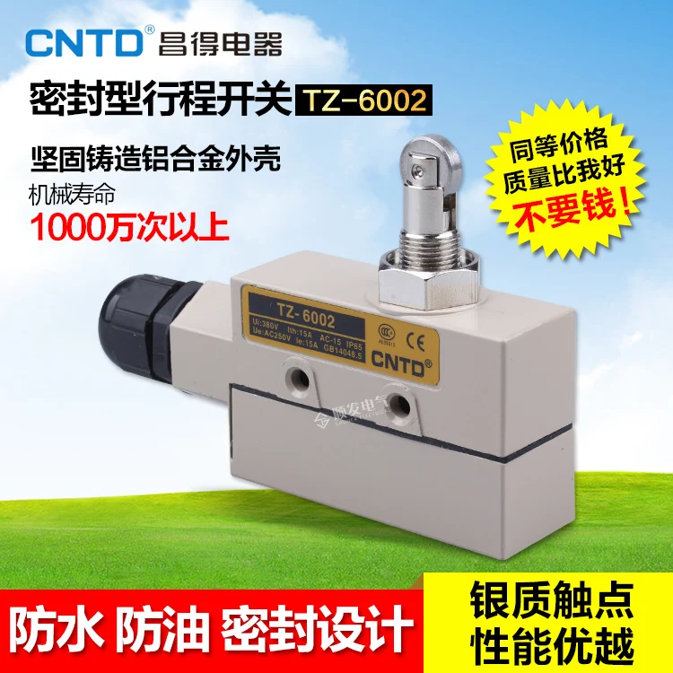 

Waterproof Oil Resistance Dustproof Seal Up Design Limit Stroke Switch TZ-6002 15A Silver Point