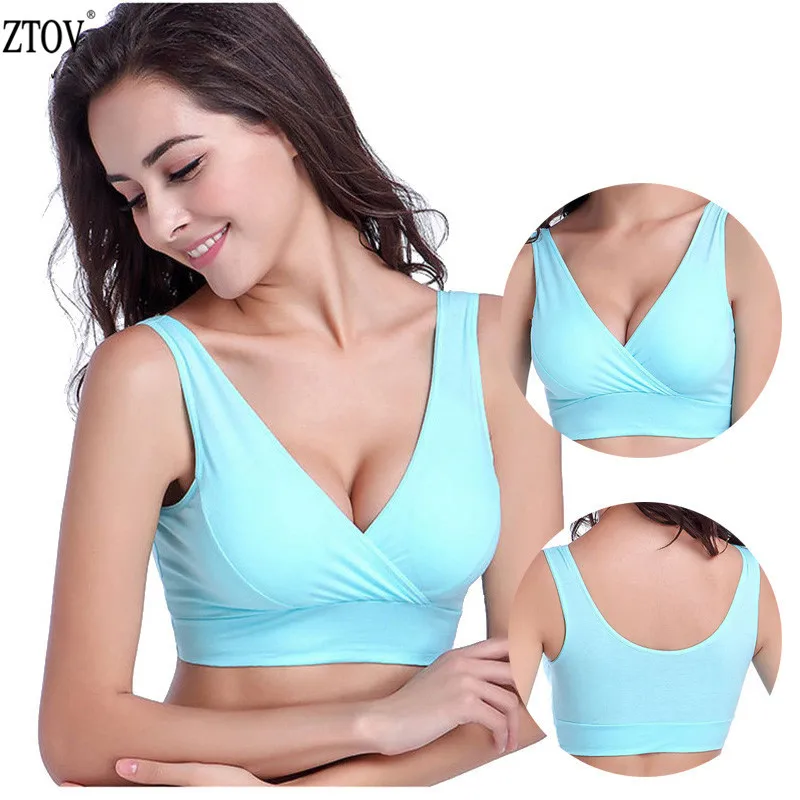 Big Sale  ZTOV Cotton Breastfeeding Maternity bras sleep Nursing Bras For feeding Pregnant Nursing underwear  