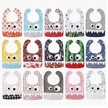 Детские слюнявчики Little Monster, модные Слюнявчики с большими глазами для мальчиков и девочек, милые Слюнявчики для новорожденных, водонепроницаемая бандана