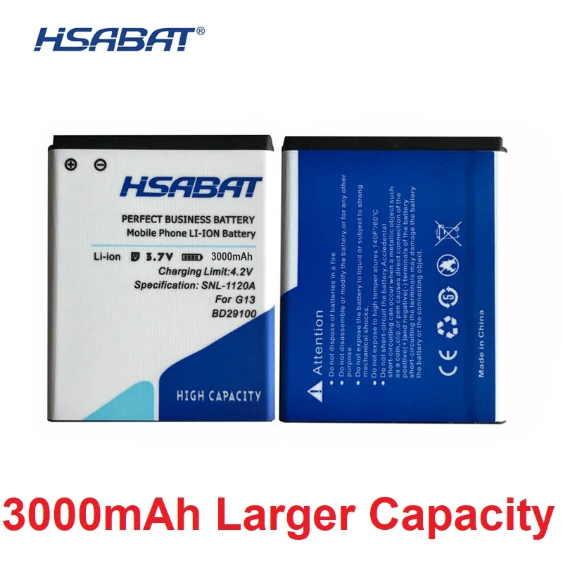 HSABAT 3000Mah Replacement BD29100 Battery For HTC G13