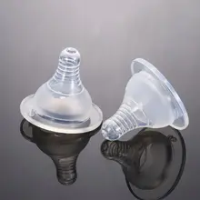 3 шт. силиконовый гель с широким ртом младенец малыш ребенок прорезыватель уход бутылка для комления молоком соска для груди круглый крест отверстие s m l