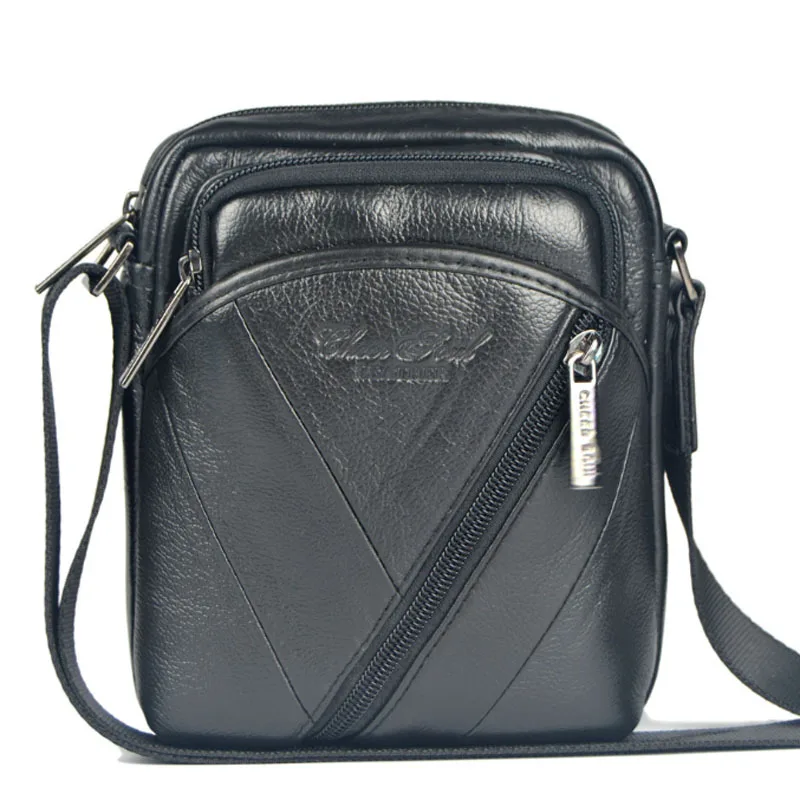 

2018 Men's High Quality Genuine leather First layer Cowhide Vintage Shoulder Messenger Bags Cross Body Business Bag