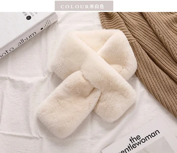 

MIARA.L Beaver rabbit wool scarf collar collars beaver rabbit wool double seamless splicing scarf female fur scarf bag mail