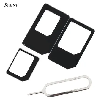 

ONLENY 4 in 1 SIM Card Adapter Kit Micro Standard Sim Adapter for iPhone 5 5S 6 7 4 for Samsung S8 S7 S6 plus Wholesale