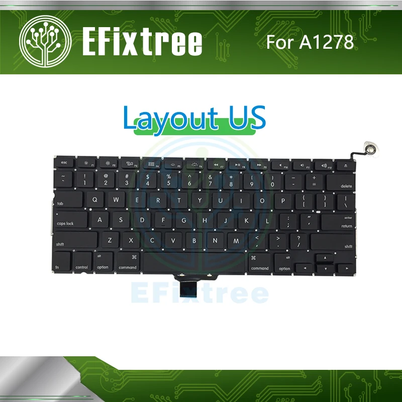 Новая замена клавиатуры для Macbook Pro 13 &quotA1278 US 2009 2010 2011 2012 год Новый EMC 2326 2351 2419 2555