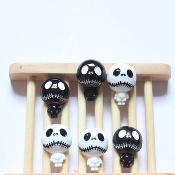 

10 Pcs/lot New Arrival The Nightmare Before Christmas Jack Skeleton Resin Patch for Child Hair Ornament Phone Decor Craft Toys