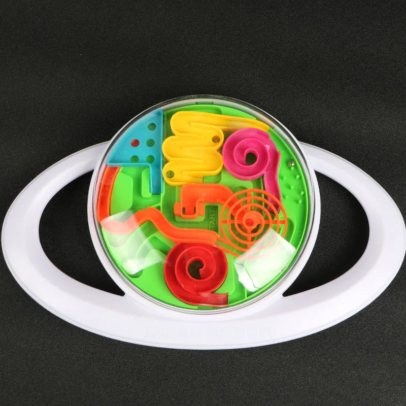 3D Circular Handle Control Maze Ball Plastic Ball Maze Marble Puzzle Game Improve control