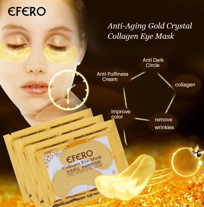 EFERO детская отшелушивающая маска для ног носки для педикюра пилинг маска и золотая маска для глаз Кристальный коллаген для губ маска