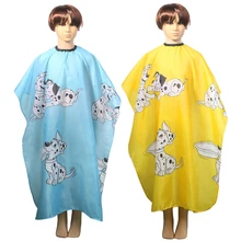 Детские волосы для стрижки водонепроницаемый плащ моделирование бороды Салон Парикмахерская обертка Мультфильм собаки накидки ткань случайный цвет