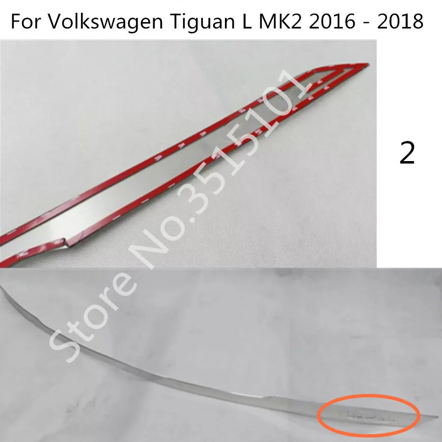 Накладка на заднюю дверь автомобиля задняя рама для Volkswagen VW Tiguan L TiguanL MK2 2016 2017 2018