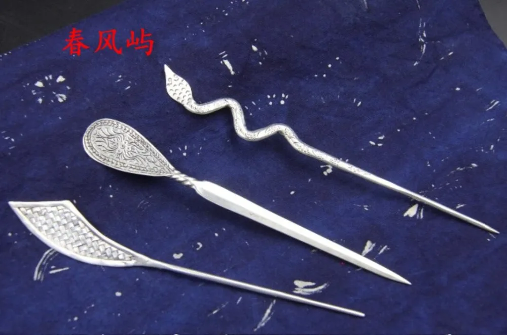 

hot sell new - Miao silver handmade folk style retro fashion show hair long hair style headdress hairpin