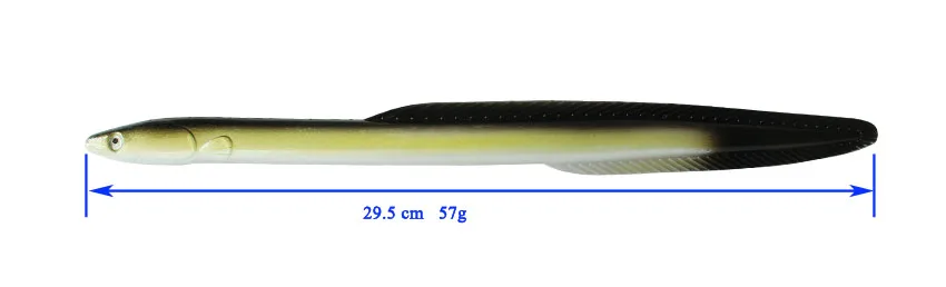 Большая игра приманка 29,5 см 57 г приманок для рыбалки в море искусственная приманка isca мягкая пластиковая наживка 2 шт./лот рыболовные снасти