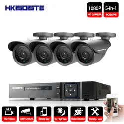 4 * 1080P HD 2.0MP Открытый безопасности Камера Системы 1080P HDMI CCTV видеонаблюдения 4CH DVR комплект AHD Камера 4 CH 1080 P AHD DVR