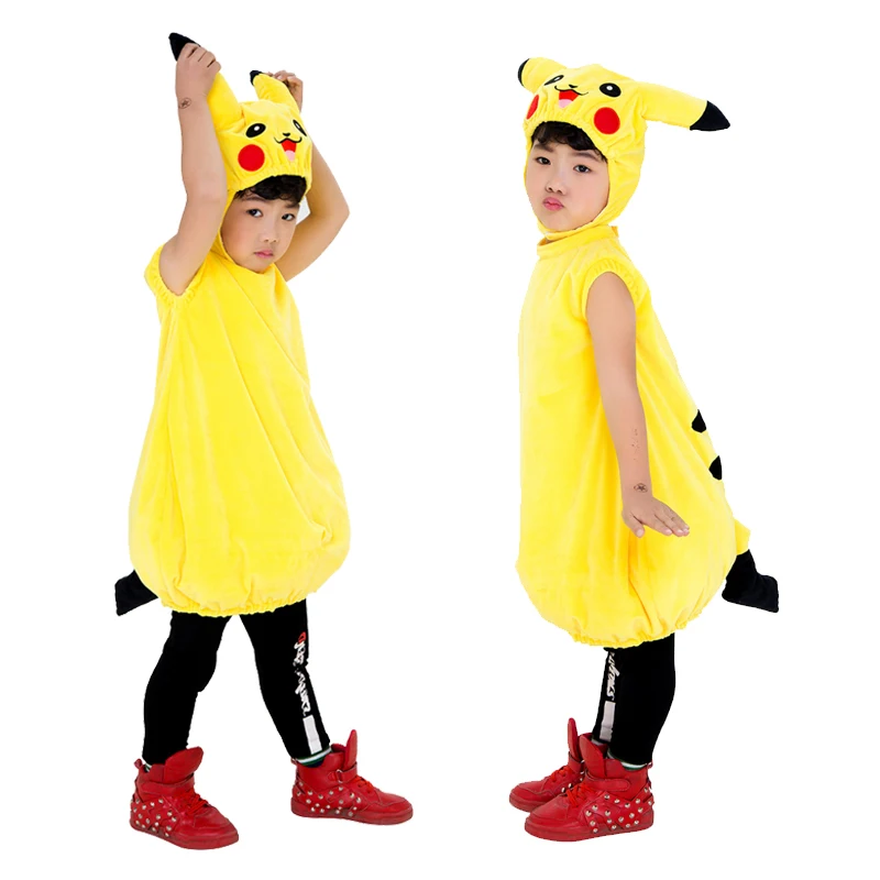 

2018 HOT! High quality Anime 6" Pikachu Plush Cosplay Costume Collection cartoon yellow Pikachu For kids Christmas Part Dress Up