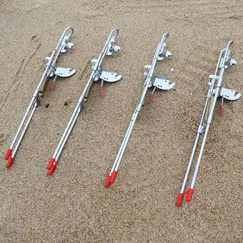 

High Strength Steel Automatic Fishing Rod Mount Spring Fishing Pole Holder With Pulley