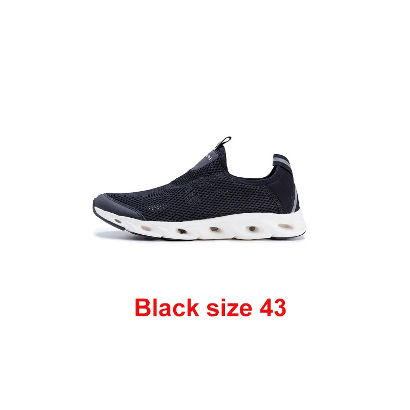 Xiaomi zaofeng спортивная обувь Легкие проветриваемые эластичные трикотажные дышащие освежающие крик Нескользящие кроссовки для мужчин и женщин - Цвет: black 43