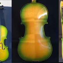 Полноразмерная электрическая акустическая скрипка 4/4, Кленовая древесина хвойного дерева, ели мощный звук#13044