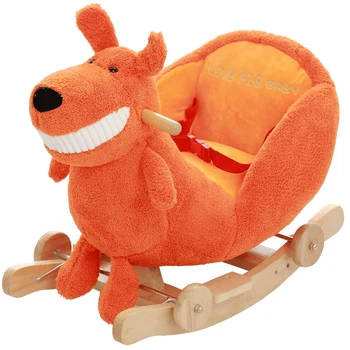

Baby Horse Toy Plush Baby Swing Chair Rocking Chair Baby Bouncer Plush infant Seat Kids Outdoor Ride on Toy Rocking Stroller Toy