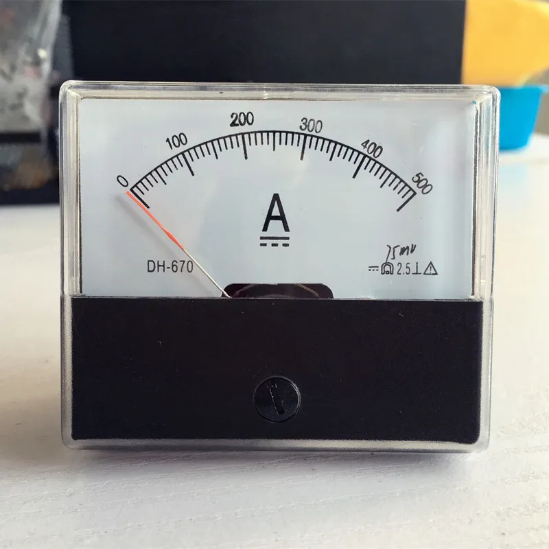 

Pointer Analog Amp Panel Meter Current Ammeter DC 0-500A 500A free shipping