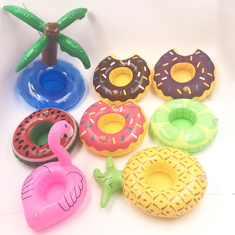 

1Pcs Mini Cute Funny Toy Red Flamingo Float Inflatable Drink Holder Swimming Pool Bathroom Beach Party Kids Bath Toy CBT04