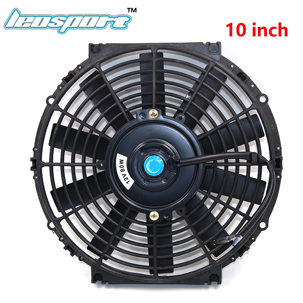 

Leosport-10Inch Universal 12V 80W Slim Reversible Electric Radiator AUTO FAN Push Pull With mounting kit