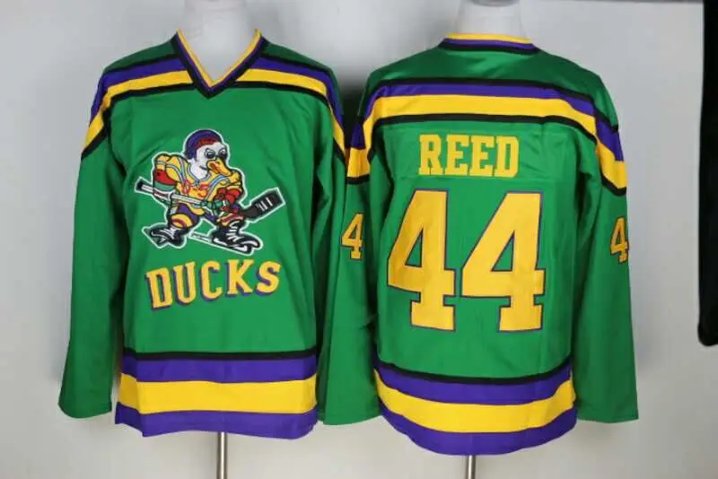 Hockey Jersey Mighty Ducks Movie Jerseys 44 Reed Stitched Jerseys