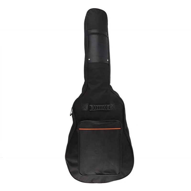 Новое поступление модный портативный 38-41 дюймов Акустическая классическая сумка для гитары с двумя ремешками мягкий плотный чехол для гитары рюкзак