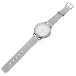 VANSVAR Lxury часы Для женщин часы со стразами Дамская мода платье кварцевые часы HH1322, серебро